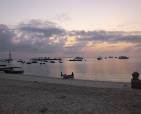 Fishing Boats at Dusk (Zanzibar)