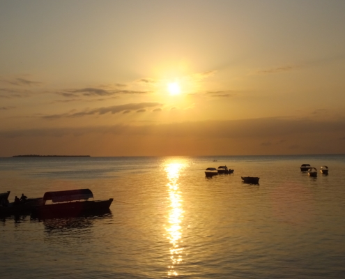 Fishing Boats At Sunset(Zanzibar)